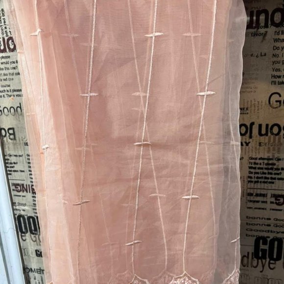 Pink organza suit with dupatta and pant - Picture 4 of 4